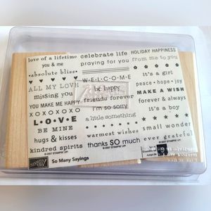Stampin Up - So Many Sayings